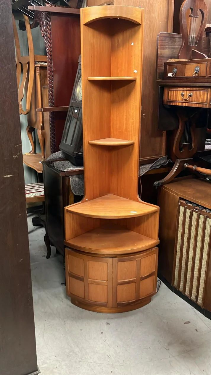 アンティーク 仕切り棚 チェスト 食器棚 書類棚 無垢材 無塗装 z950