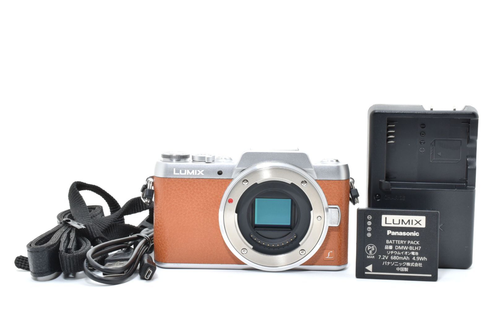 Panasonic DMC-GF7 ブラウン バッテリーチャージャーセット