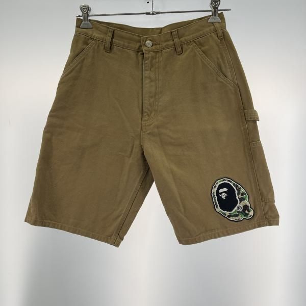 A BATHING APE WASHED DUCK PAINTER SHORTS サイズM ブラウン アベイシングエイプ 19