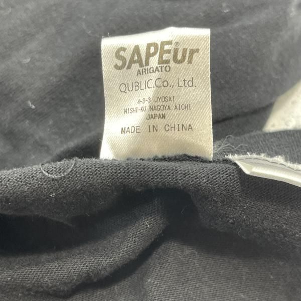 中古】SAPEur×浜田雅功 コラボT サイズXL ブラック サプール[19