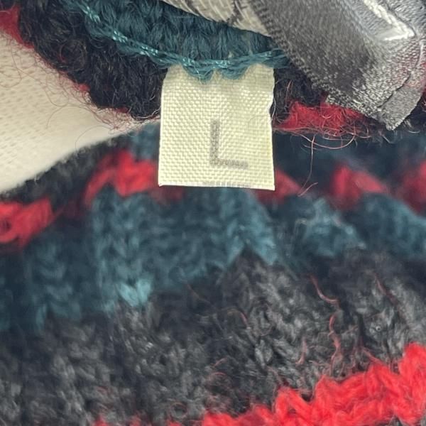 中古】Christian Dior マルチカラーボーダーニット サイズM