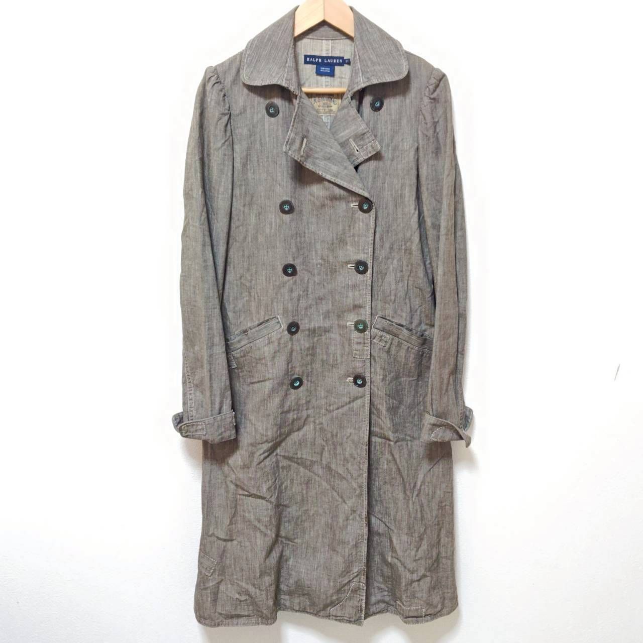 名品 ラルフローレン デニム トレンチコート 上品◎抜け感◎【RALPH LAUREN】ラルフローレン デニム トレンチコート