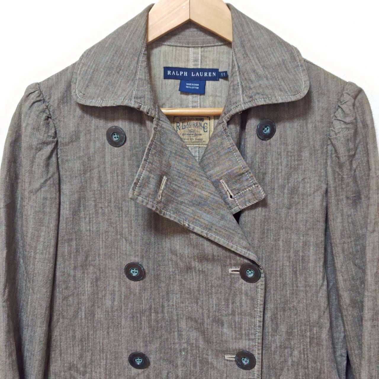 上品◎抜け感◎【RALPH LAUREN】ラルフローレン デニム トレンチコート