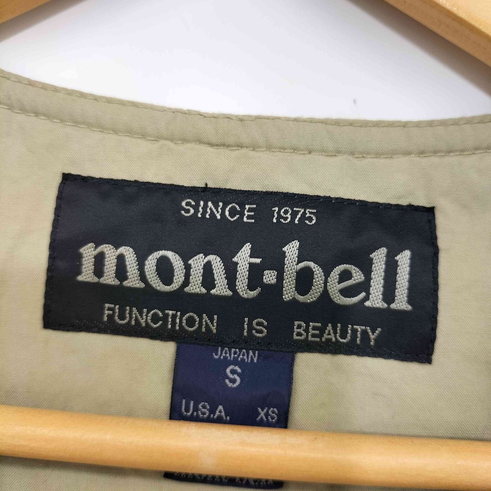 モンベル mont bell 90S ナイロン フィッシングベスト メンズ JPN：S