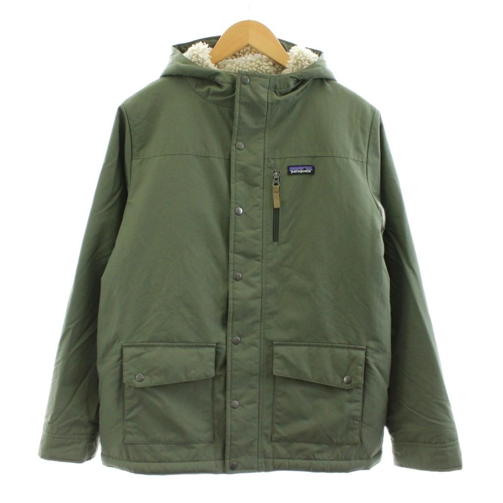 パタゴニア Patagonia Boys Infurno Jacket ボーイズ インファーノ ジャケット フード 裏ボア ジップアップ ナイロン 男の子 XXL 16 18 カーキ 68460 KU
