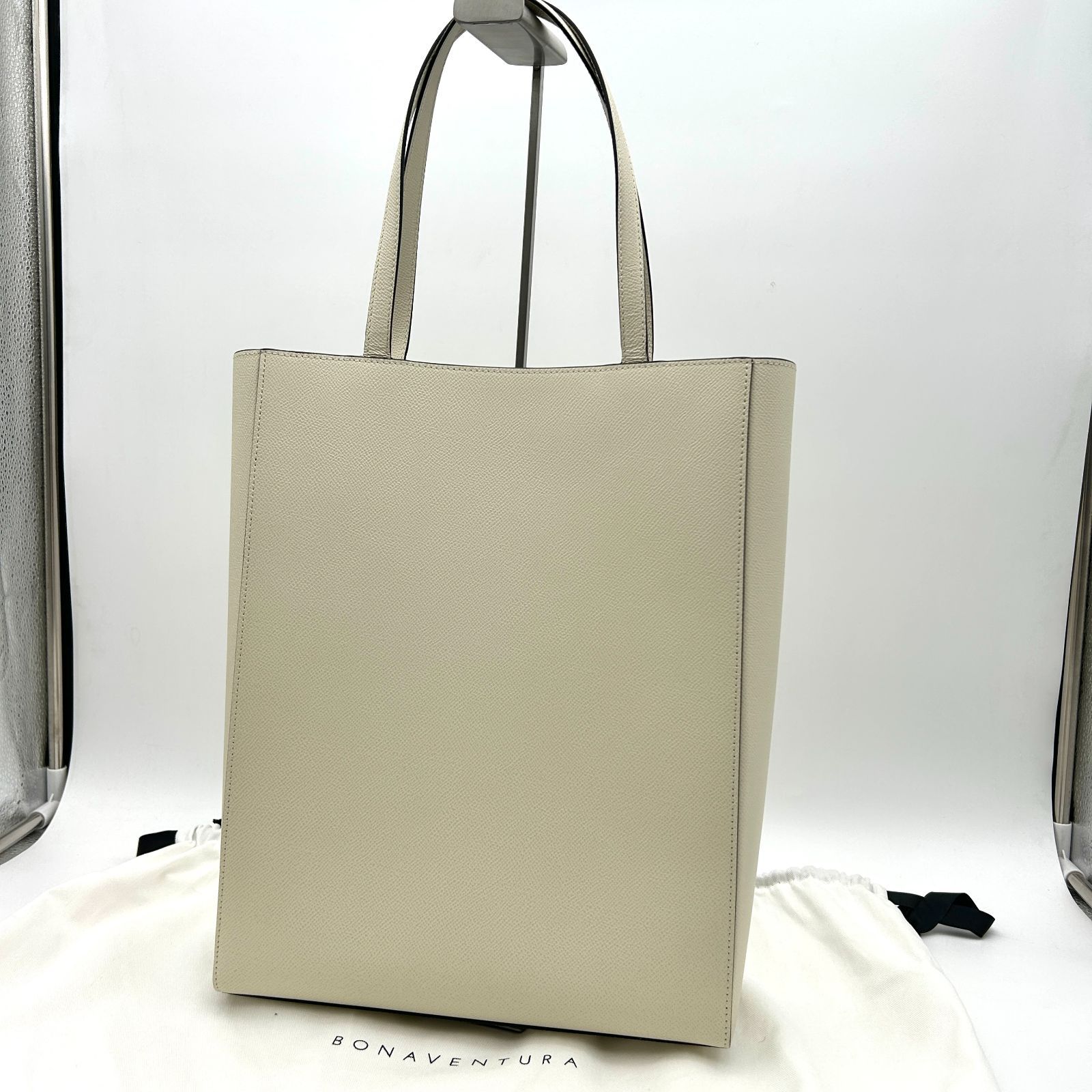 ボナベンチュラ ノブレッサ トートバッグ レザー ホワイト ブランドバッグ 通勤通学 レディース