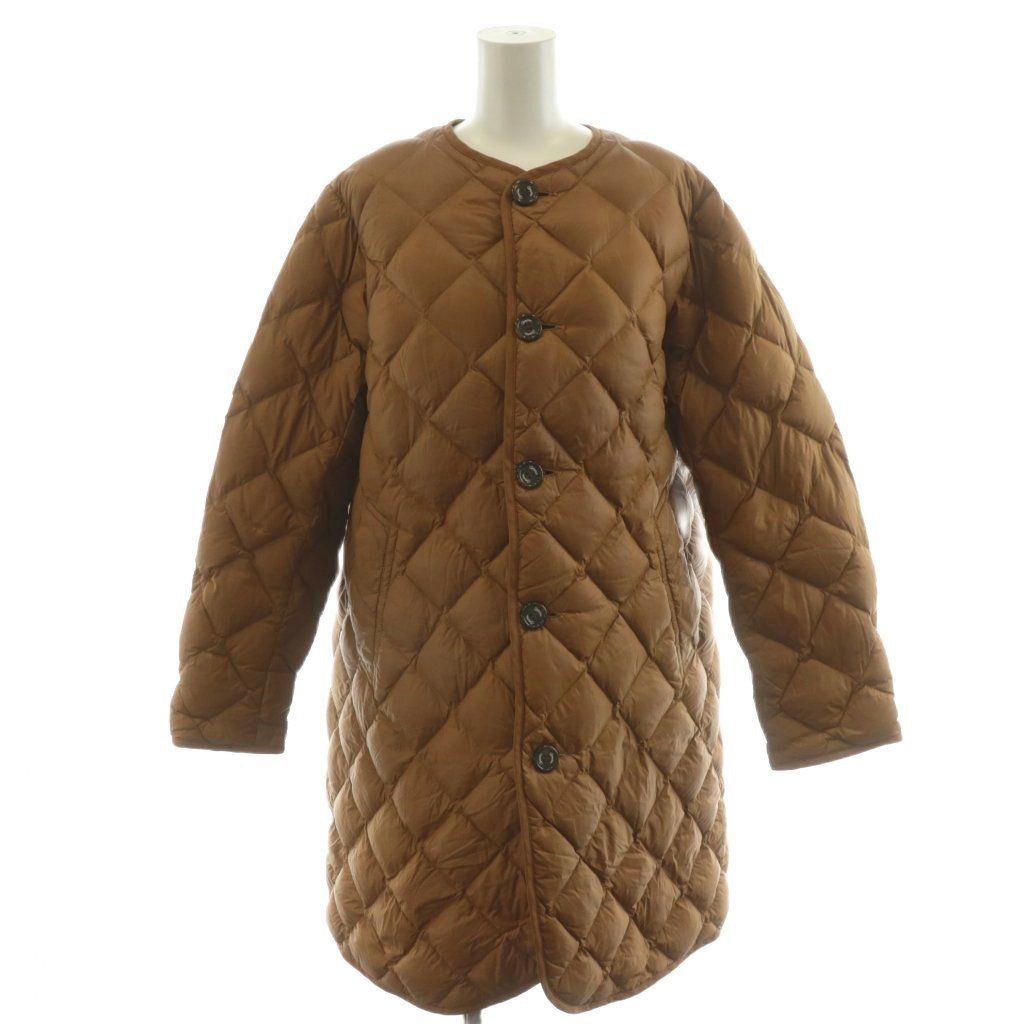 ジムフレックス Gymphlex ダウンコート ロング丈 キルティング ノー ナイロン アウター 14 茶 ブラウン 19A-KW-004 AN14