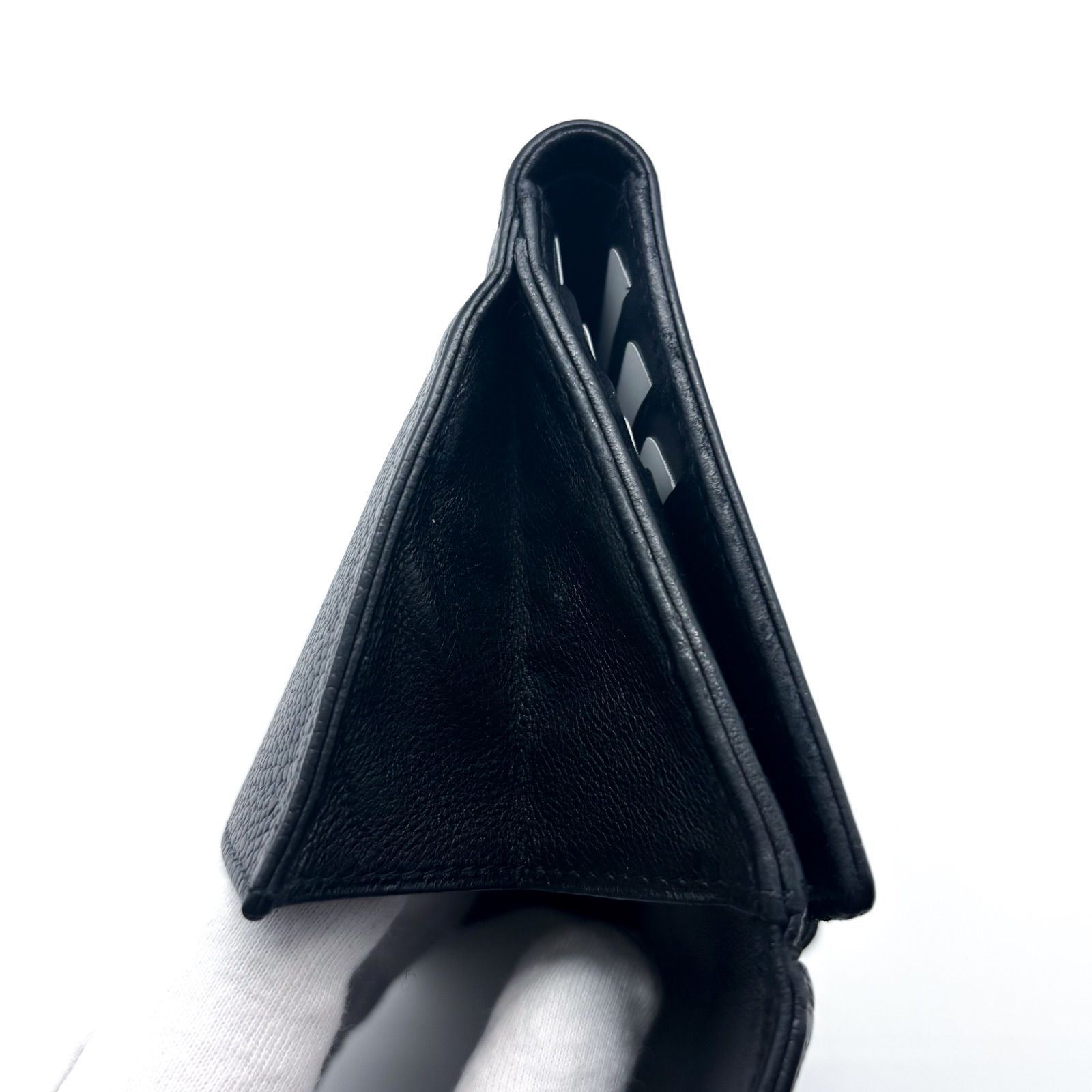 美品✨】シャネル 財布 ココステッチ キャビア Wホック 二つ折 - メルカリ