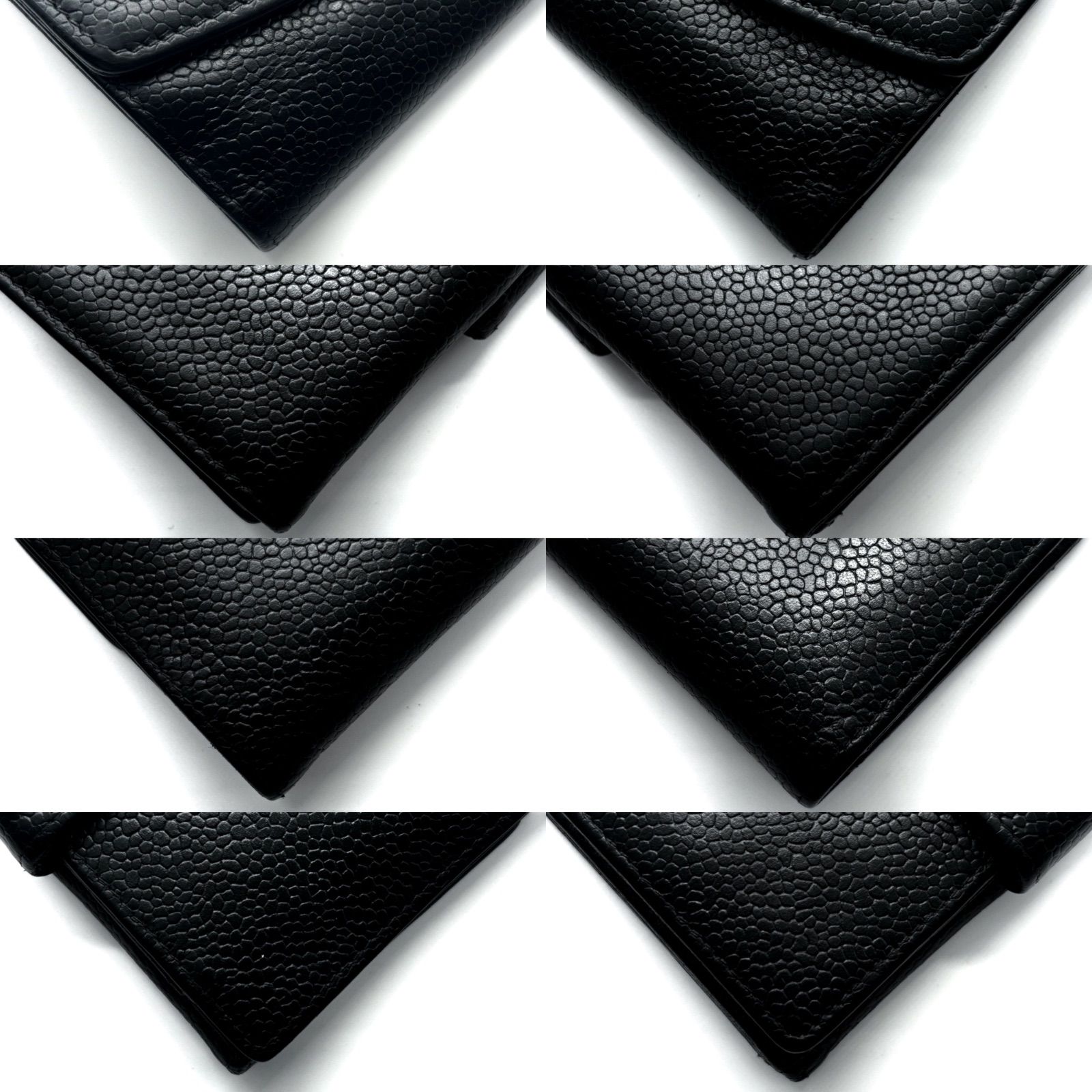 【極美品✨】シャネル 財布 ココステッチ キャビア Wホック 二つ折 美品✨】シャネル 財布 ココステッチ キャビア Wホック 二つ折 - メルカリ