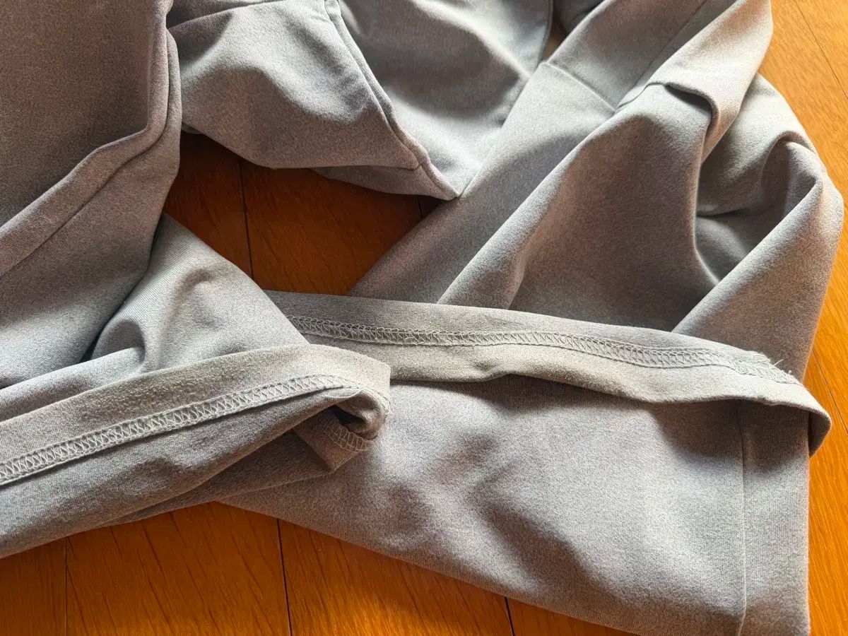 ファンシークラブ アシンメトリー スカート レイヤード ピンタック パンツ グレー