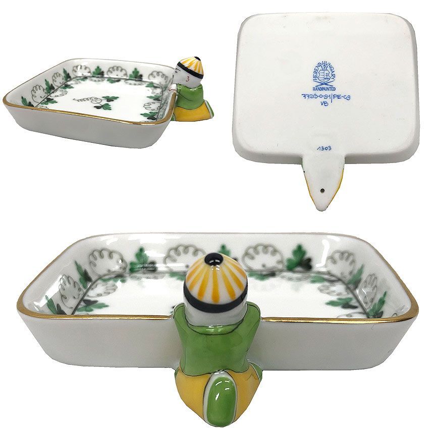 ヘレンド マンダリン　トレイ Herend ヘレンド マスターペインター作 上海 マンダリン ミニトレイ