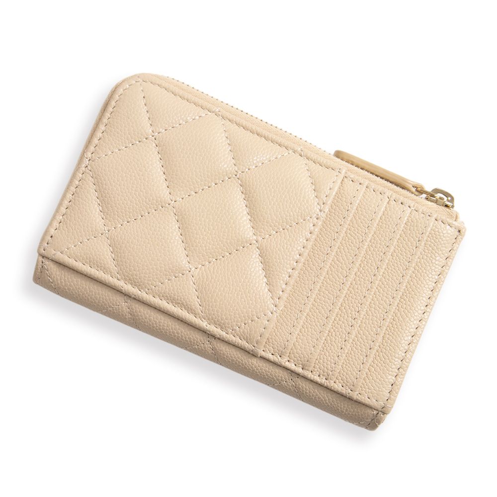  シャネル マトラッセ フラグメントケース コインケース カードケース パスケース 小銭入れ 財布 名刺入れ 定期入れ キャビアスキン レザー ベージュ シャンパンゴールド金具 AP 3179 CHANEL コインケース 小銭入れ 小物