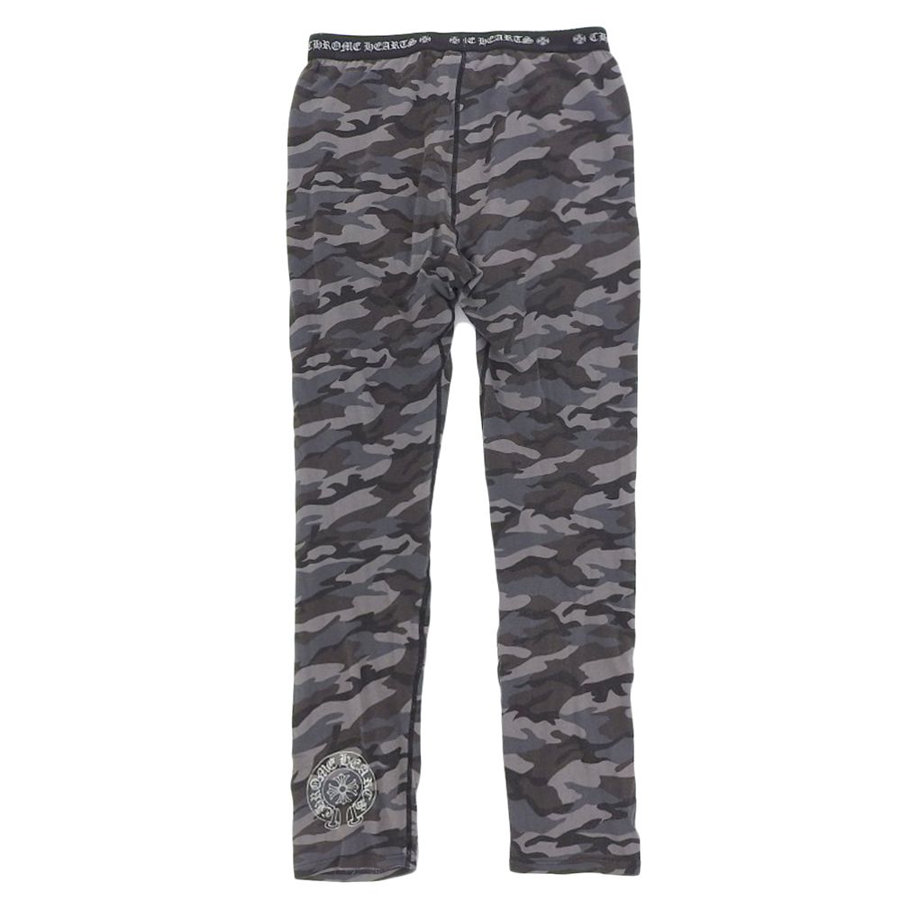 【値下げしました】クロムハーツ　レギンス迷彩S 美品 クロムハーツ CHROME HEARTS ホースシュー レギンス グレー系