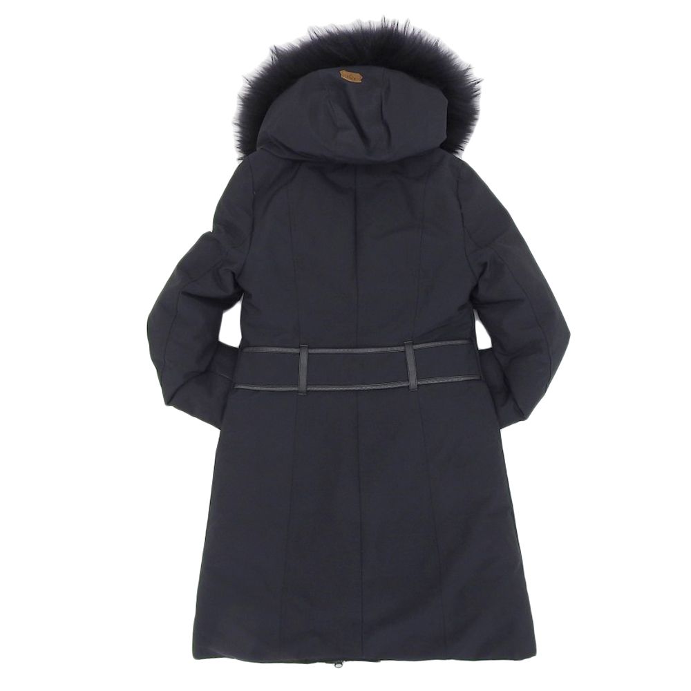 美品 Mackage マッカージュ ダウンコート ラクーンファー ネイビー XS 美品 Mackage マッカージュ ダウンコート ラクーンファー ネイビー XS