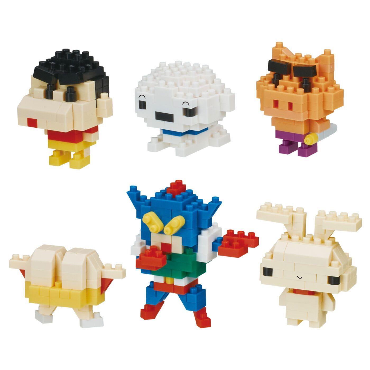 クレヨンしんちゃん　ミニナノ　ナノブロック　ラクガキングダムver.　全6種　コンプリート