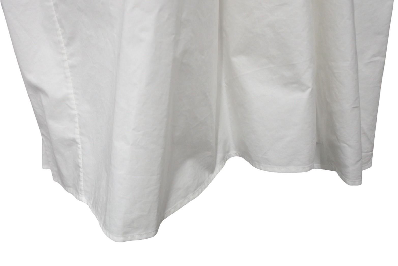  JIL SANDER ジルサンダー ワンピース バックネックギャザー ホワイト コットン サイズS 4 b 007533 キャミワンピース ロングワンピース