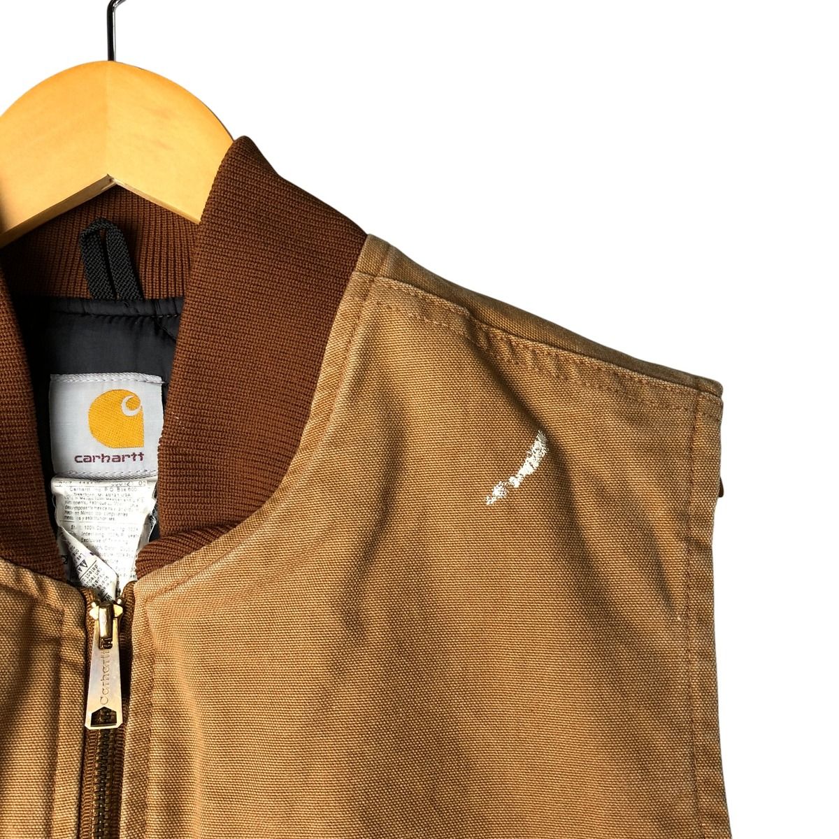 古着 カーハート Carhartt クラシックベスト ペイント 中綿入り ダック 古着 カーハート Carhartt クラシックベスト ペイント 中綿入り ダック
