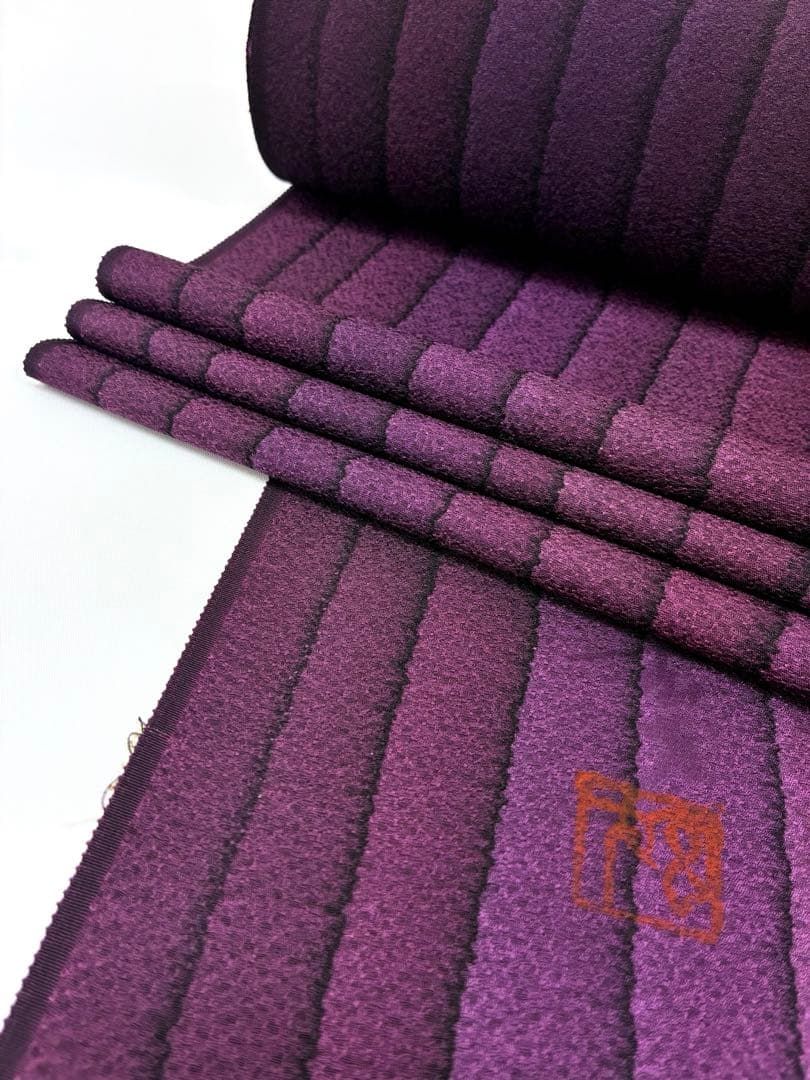 小紋 大久保玄才 落款付き グラデーション 丹後ちりめん 反物 正絹