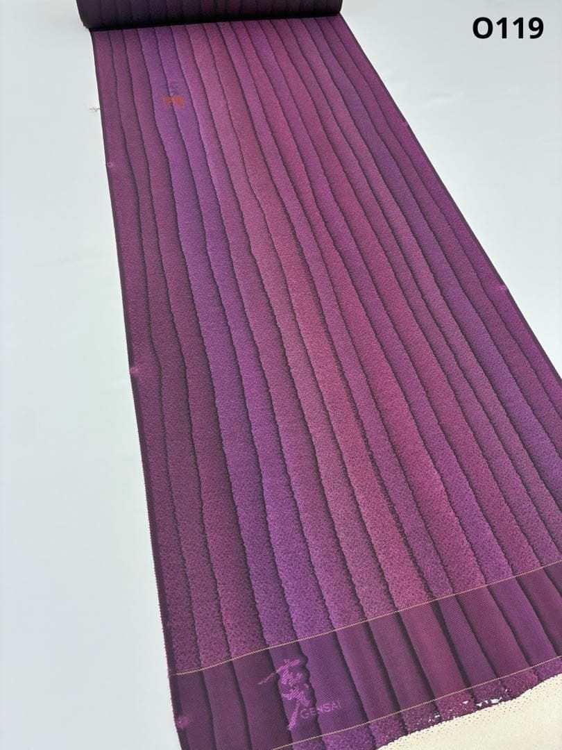 小紋 大久保玄才 落款付き グラデーション 丹後ちりめん 反物 正絹 O 119