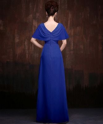 L ブルー ロングドレス 演奏会 袖付き フォーマル ワンピース 結婚式 40代 50代 演奏会用ドレス 袖あり 大きいサイズ パーティードレス ロング 結婚式 da372s1