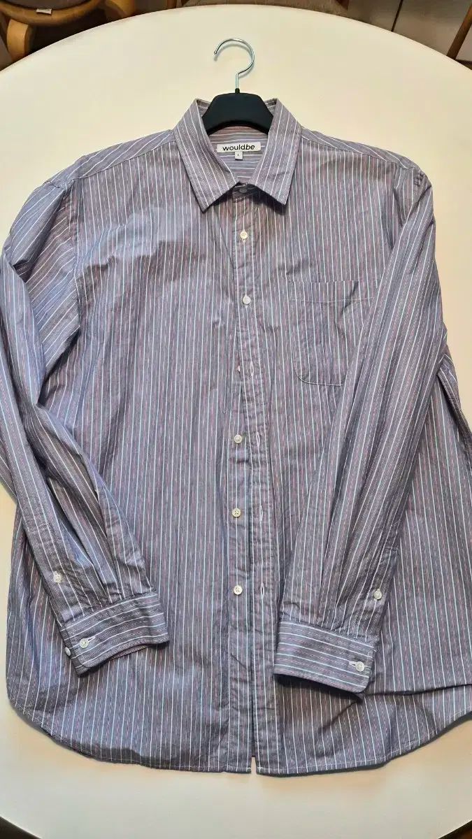 ウッドビー リラックスド ストライプ シャツ L