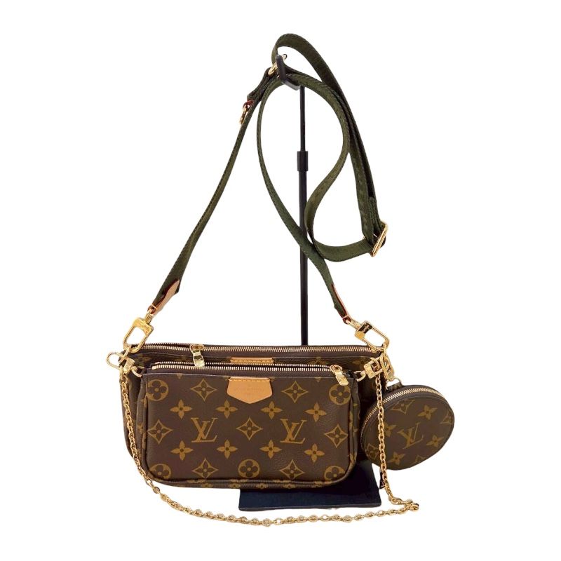 ルイ ヴィトン LOUIS VUITTON ミュルティポシェット アクセソワ―ル M44813 ブラウン カーキ モノグラム キャンバス レディース ショルダーバッグ