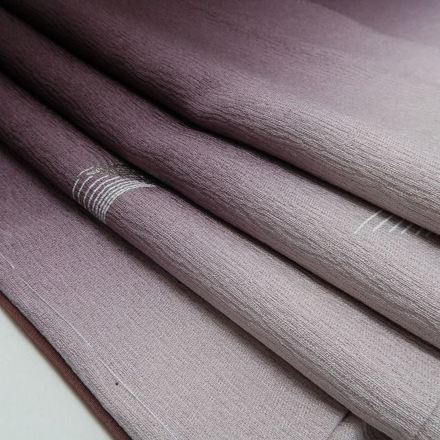 ❁tomihisa❁新品 松尾光琳 落款 縦暈し 着物 正絹 仕付け糸付”シック