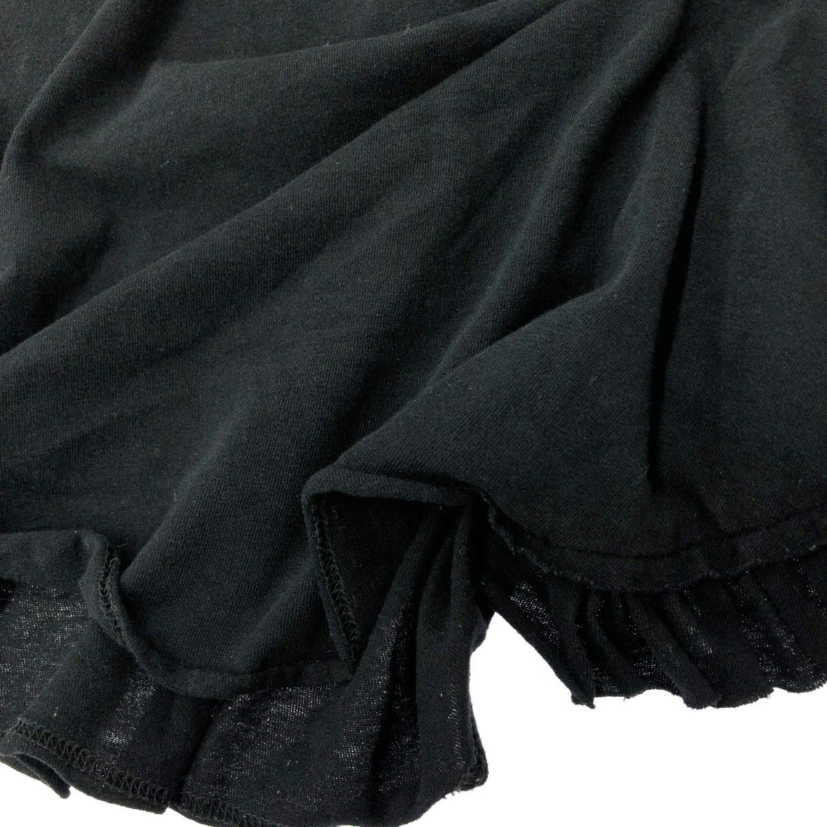 COMME des GARCONS コムデギャルソン 変形フリルデザインカットソー サイズ:S アシメントリー GK-T014/AD2012   ブラック レディース / 241005007079 COMME des GARCONS コムデギャルソン 変形フリルデザインカットソー