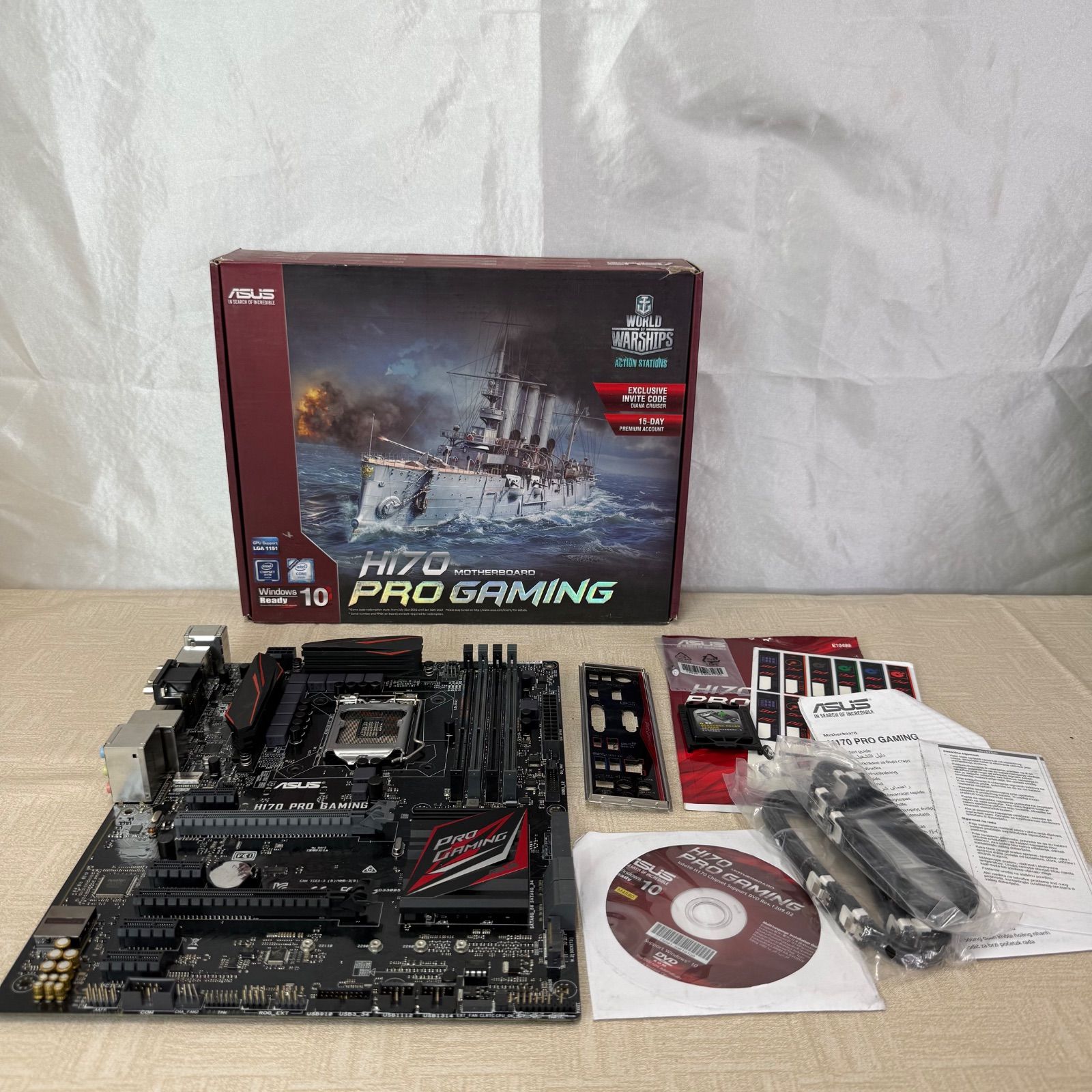 【動作確認済】ASUS H170-PRO + i5-6600 + メモリ16GB ASUS H170 PRO GAMING マザーボード Core i5 6600 3.30GHz 16GB メモリ