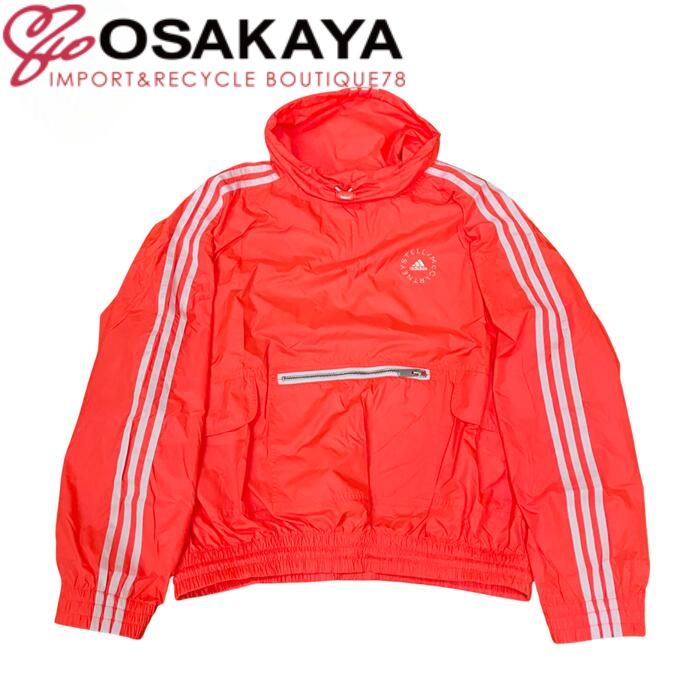adidas by STELLAMcCARTNEY アディダス バイ ステラマッカートニー ジェイラ ジャケット オレンジ ポリエステル プルオーバー ウインドブレーカー レディース ファッション ブランド 40 603224 SRA36