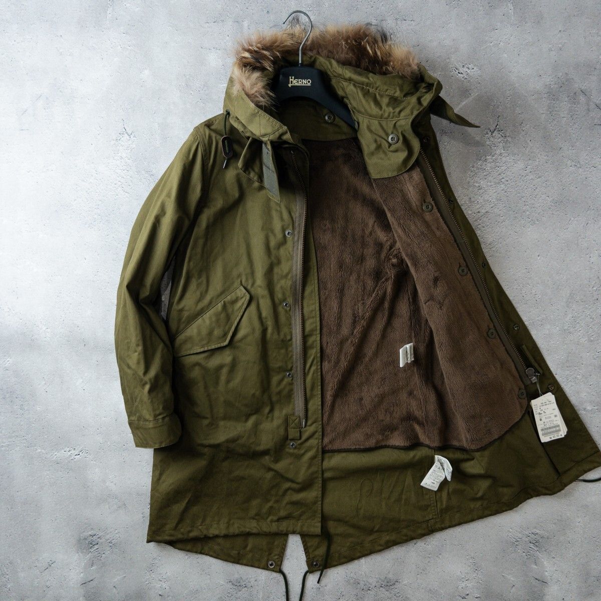 JOURNAL STANDARD ジャーナル M-65 フィッシュテール モッズコート メンズ M カーキ ミリタリー 秋冬 防寒