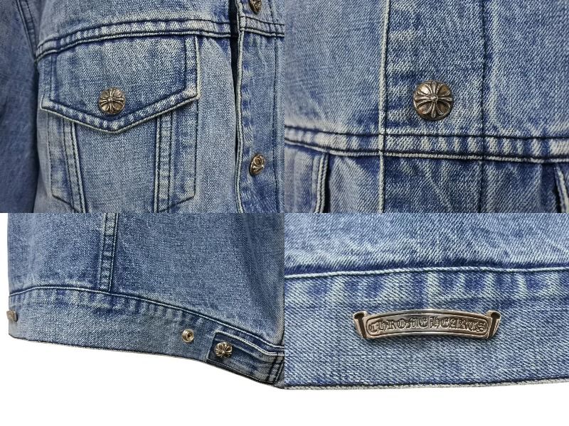 極美品 CHROME HEARTS クロムハーツ デニムジャケット サイズXXL