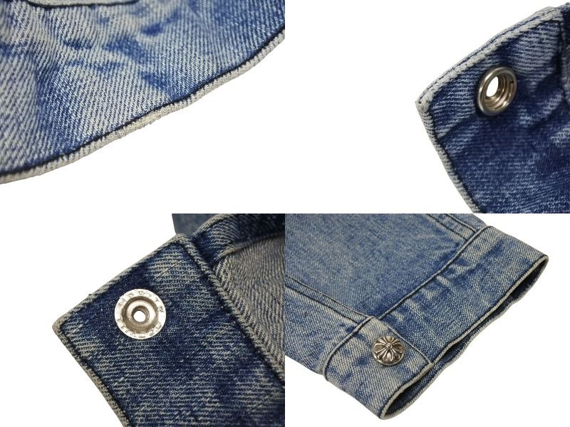 クロムハーツ　新品未使用ダガーデニムジャケット 極美品 CHROME HEARTS クロムハーツ デニムジャケット サイズXXL