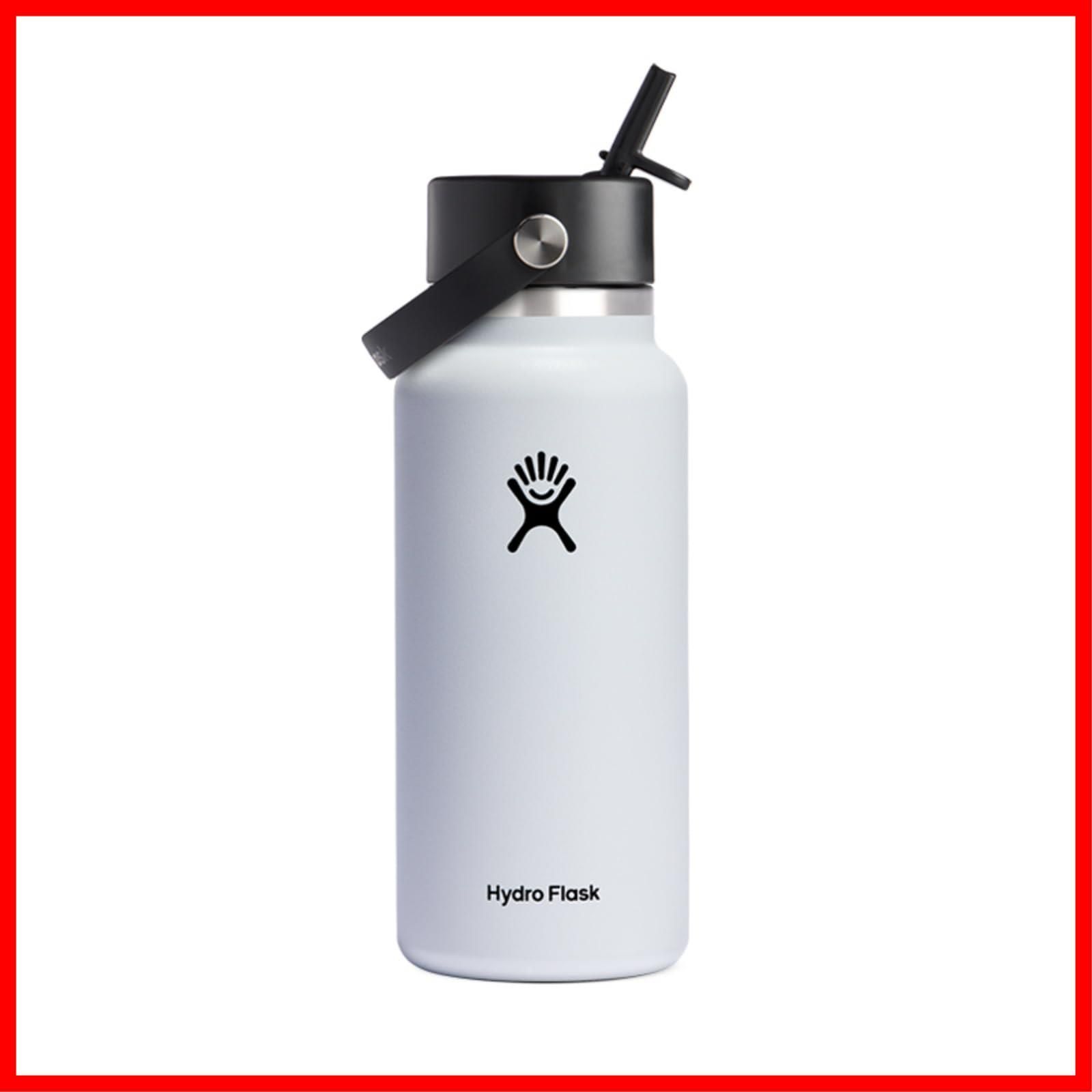 Flask ハイドレーション 32オンス 946ml ハイドロフラスク Hydro ワイドマウス フレックスストロー ホワイト