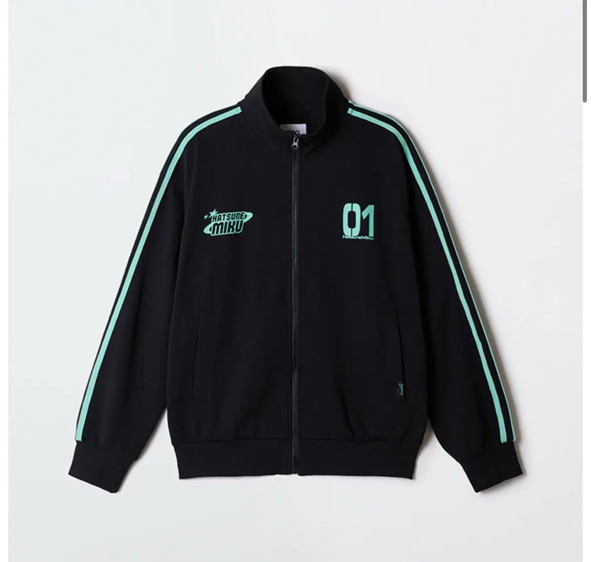 SPAO 初音 ミク トラックジャケット ミント M ブラック M セット
