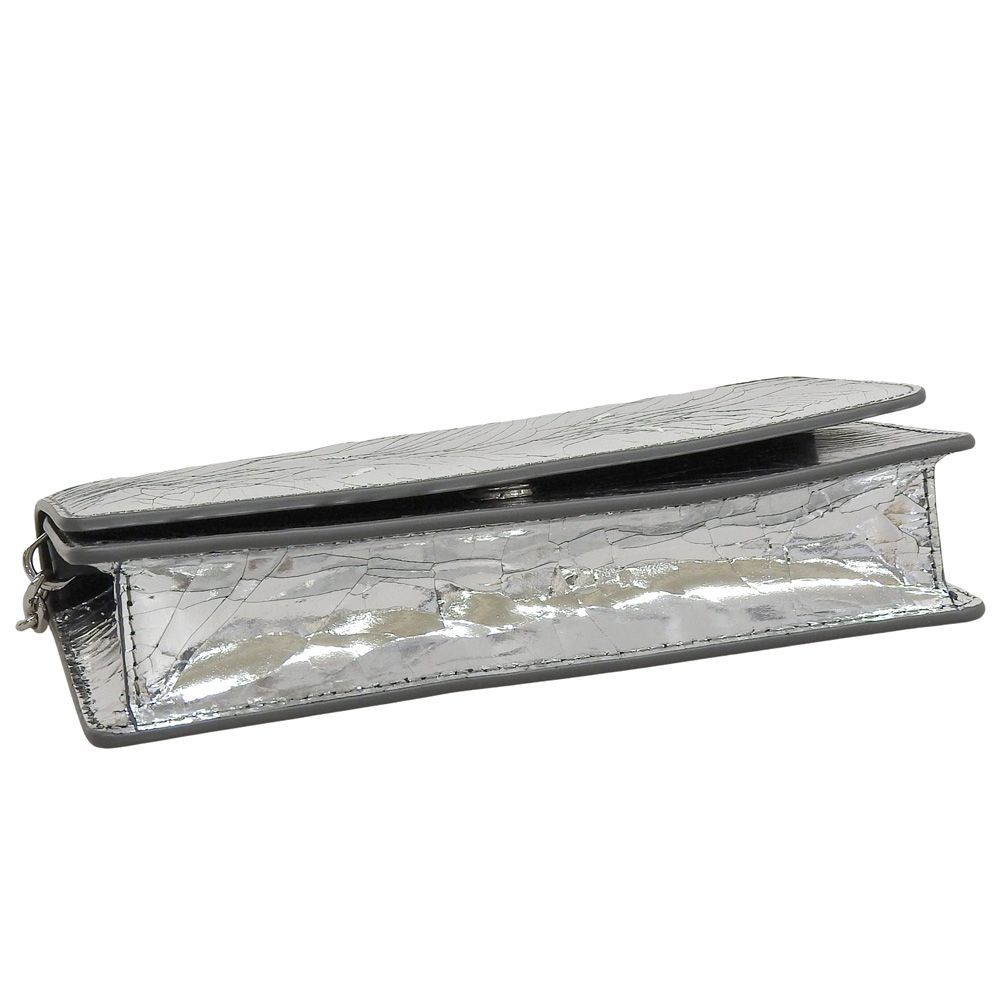  超 メゾン マルジェラ Maison Margiela ミラーチェーンウォレット レザー 2 way クラッチ クロスボディバッグ 定価159500円 ショルダーバッグ ショルダーバッグ