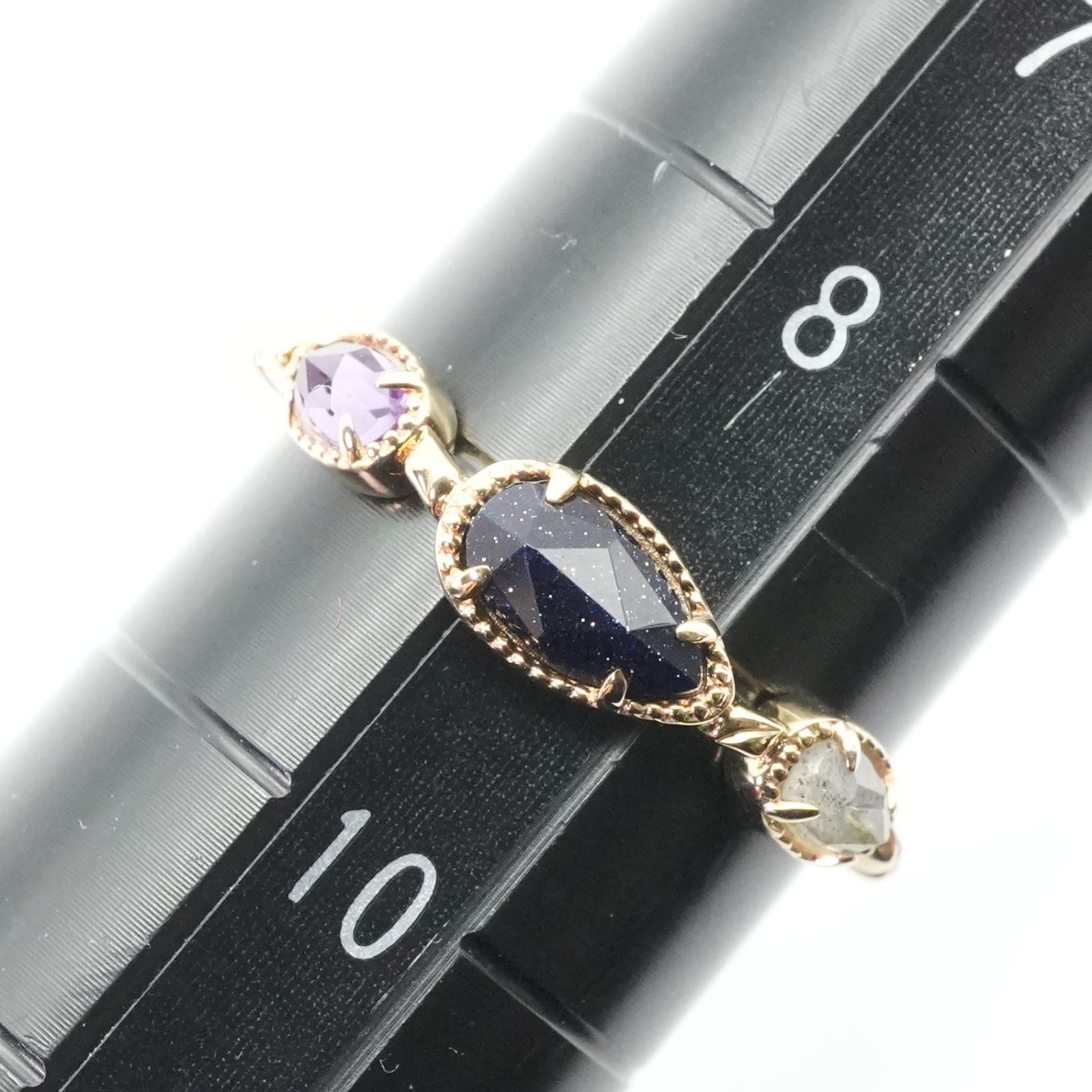 新品 アガット 紫金石 アメジスト リング K10 11号 楽天市場】K10紫金石×アメジストリング agete アガット アクセサリー