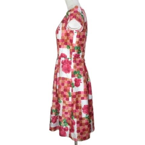 エムズグレイシー M'S GRACY タックワンピース PM-221116-2 ひざ丈