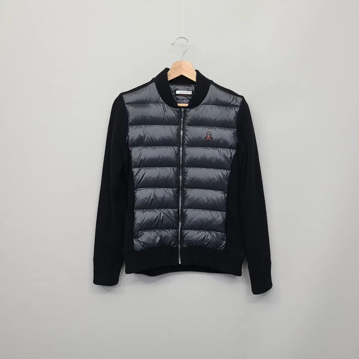 MARK - LONA マークアンドロナ レディース ダウン ジップアップ カーディガン ネイビー ブラック 38