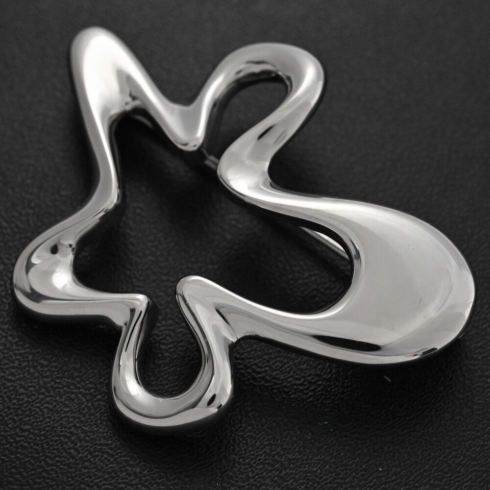 Georg Jensen ジョージジェンセン プレーンブローチ･ピンタック Sv 925-18.3 g シルバー 翌日配送可 N メンズ レディース 595512