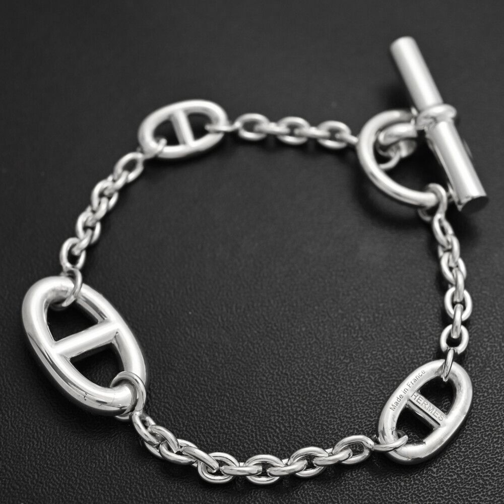 HERMES エルメス ブレスレット Sv 925-26.0 g シルバー 翌日配送可 ♀ A レディース 595162