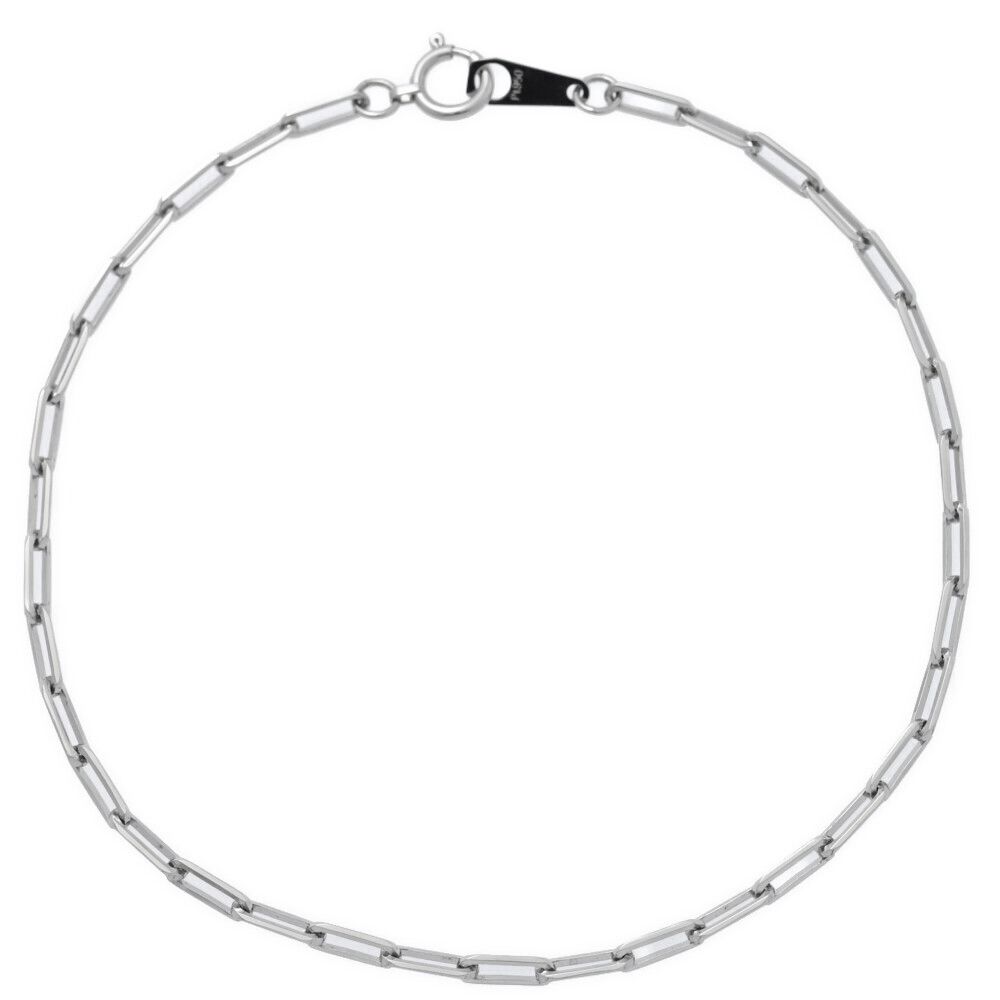 プレーン ペーパークリップチェーンブレスレット Pt950-3.5g プラチナ 翌日配送可 N メンズ レディース 595457