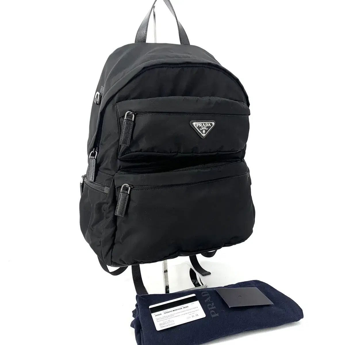 百貨店 PRADA プラダ Rilalylon リナイロン 三角ロゴ バックパック 2VZ025