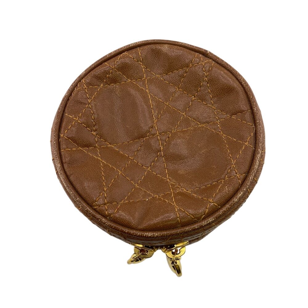  Christian Diorクリスチャンディオール ケース コスメ カナージュ ポーチ 小物入れ ブラウン レディース その他 バッグ