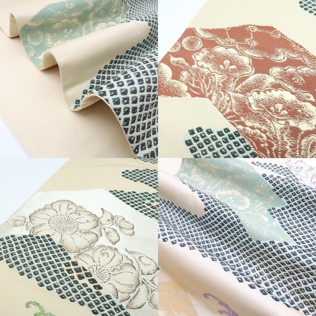 百華❀O-2◇西胴院辻が花 大脇一心落款 着物 正絹 袋帯 - メルカリ