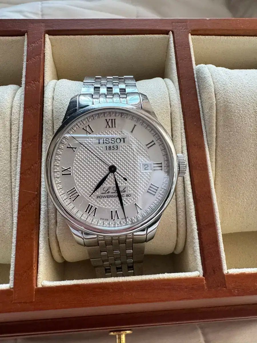 TISSOT ティソ ル ロックル パワーマティック 80 シルバー メタル 時計 MERCADOAVALIA_COM_BR