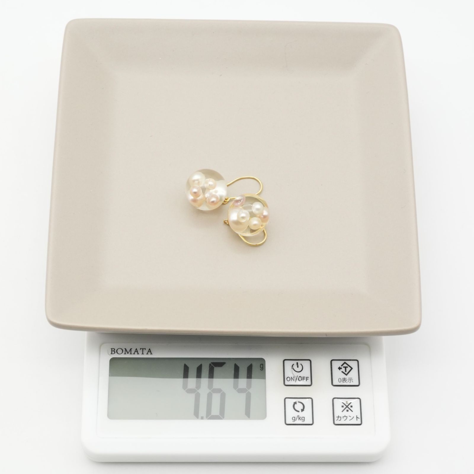 ミキモトペルリータ K18 パール クリアボール ピアス/24-5670S - メルカリ