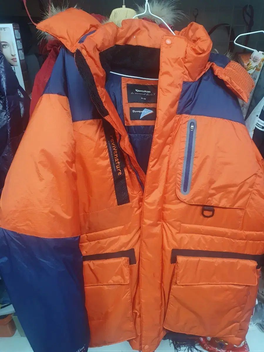 KANTUKAN オレンジ ダウン アウター XL-105