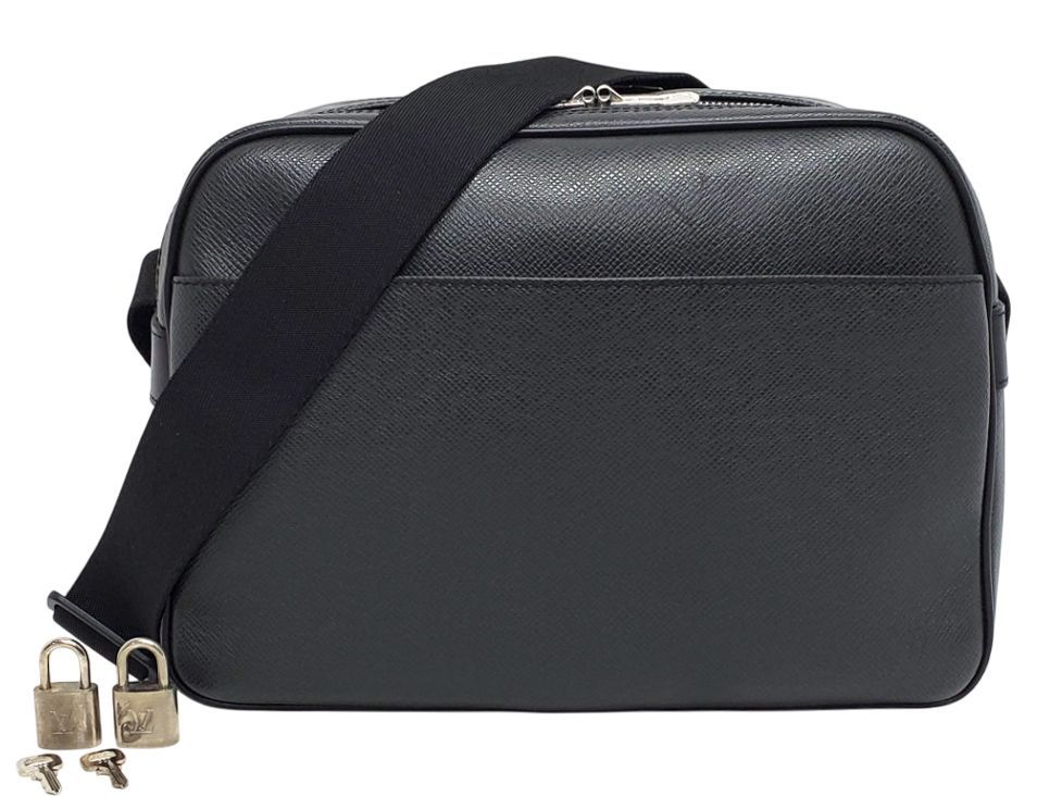 D2971 ルイヴィトン タイガ リポーター ショルダーバッグ M30152 斜め掛け アルドワーズ 黒