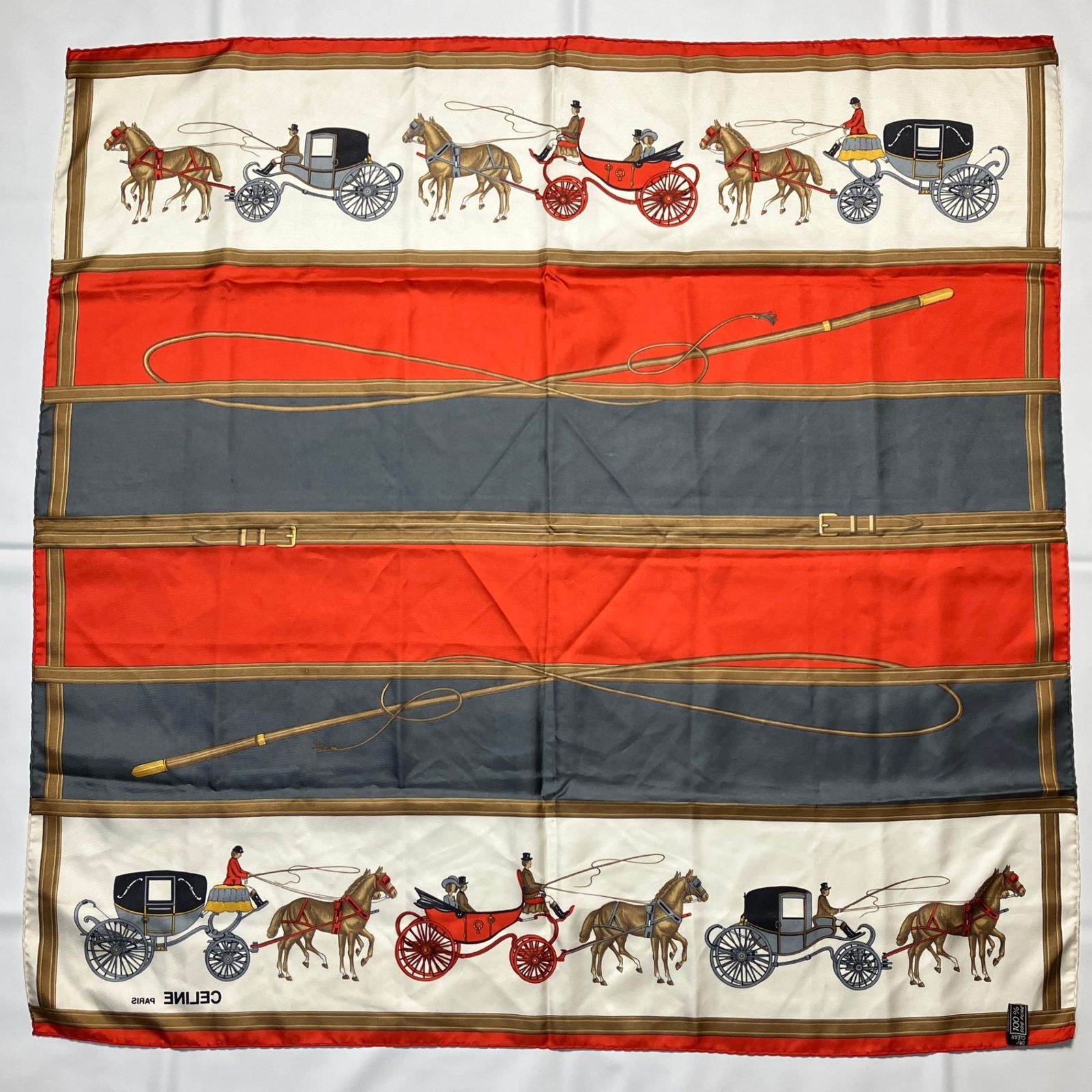 2509-378｜セリーフ スカーフ シルク レッド タグあり - メルカリ